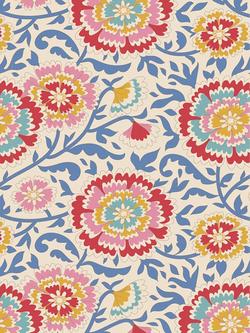 Tilda Elodie Cotton Fabric, Blue, Blue
