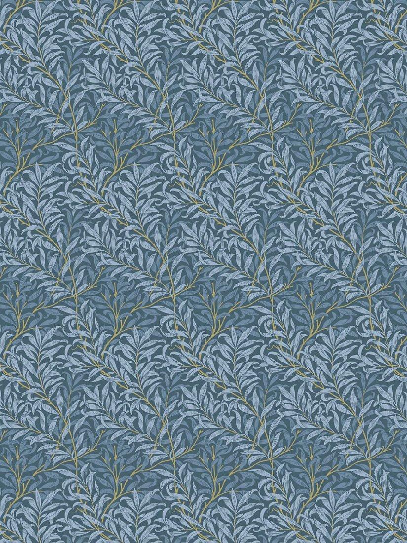 Clarke & Clarke William Morris Willow Boughs Cotton Fabric, Denim