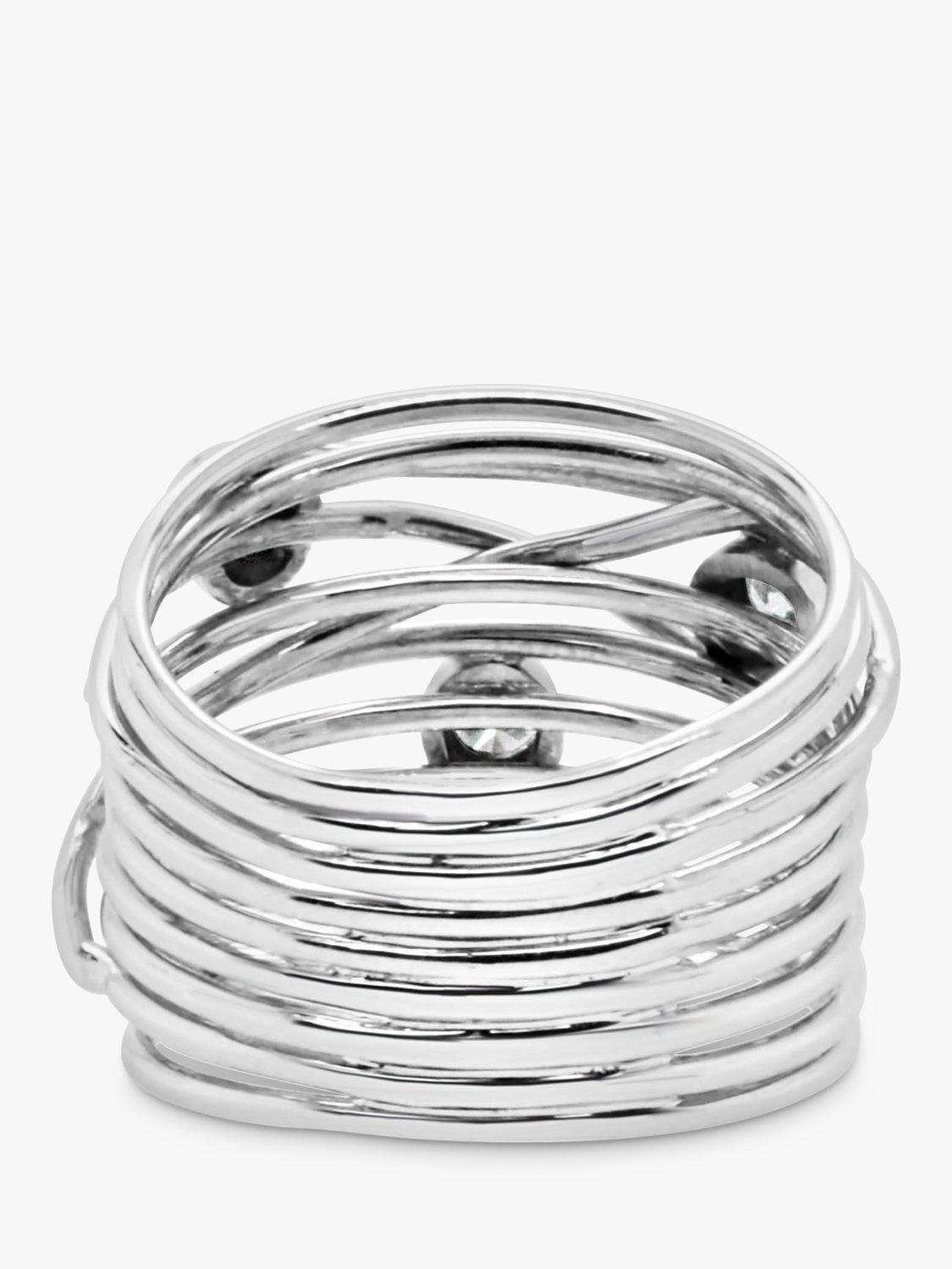 Product image 3 of 6, which shows Milton & Humble Jewellery Pre-Loved 14ct White Gold Diamond Wrap Ring