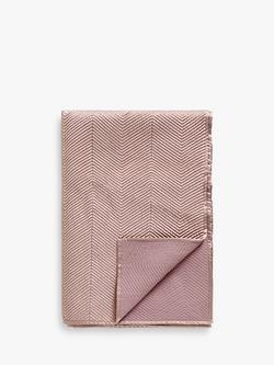 John Lewis Boutique Hotel Linear Quilted Bedspread, Rosa Pink