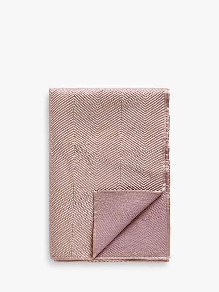 John Lewis Boutique Hotel Linear Quilted Bedspread, Rosa