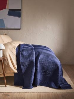 John Lewis Boutique Hotel Linear Quilted Bedspread - view 2, Midnight