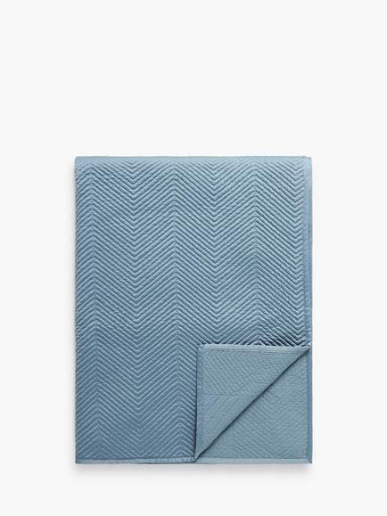 John Lewis Boutique Hotel Linear Quilted Bedspread, Horizon