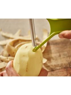 Joseph Joseph Nest Y-Shape Peelers, Set of 2, Green/Stone - view 2, Stone