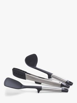Joseph Joseph Elevate Fusion Kitchen Utensils, Set of 3 - view 2, Stainless Steel