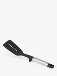 Joseph Joseph Elevated Silicone Head Slotted Turner, Silver/Black