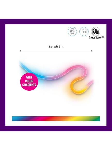 WiZ Smart LED Neon Flex Strip, 3m - view 2, Multi