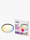 Wiz Super Slim Flush Ceiling Light, Black