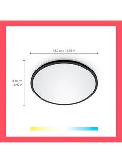 WiZ Smart LED SuperSlim Tunable White Ceiling Light - view 2, White