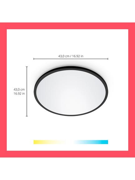 WiZ Smart LED SuperSlim Tunable White Ceiling Light - view 2, White