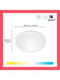 Wiz Super Slim Flush Ceiling Light, White