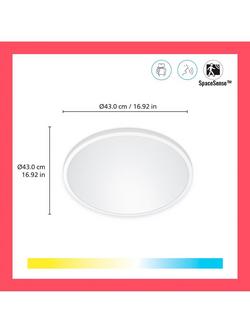 WiZ Smart LED SuperSlim Tunable White Ceiling Light - view 2, Black