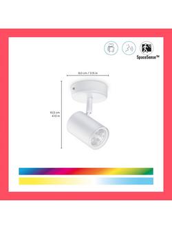 WiZ Imageo Smart Single Spotlight, White - view 2, White
