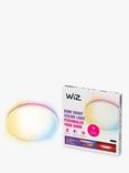 Wiz Rune Flush Ceiling Light, White
