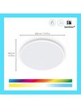 Wiz Rune Flush Ceiling Light, White