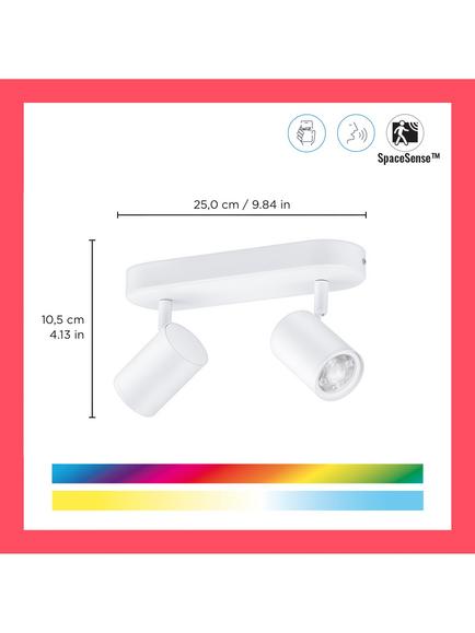 WiZ Imageo Smart 2 Spotlight, White - view 2, Multi