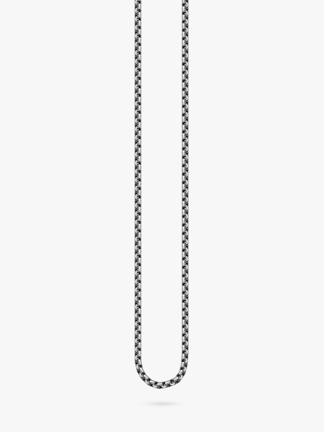 Product image 1 of 3, which shows THOMAS SABO Men's Long Venetian Chain Necklace, Silver