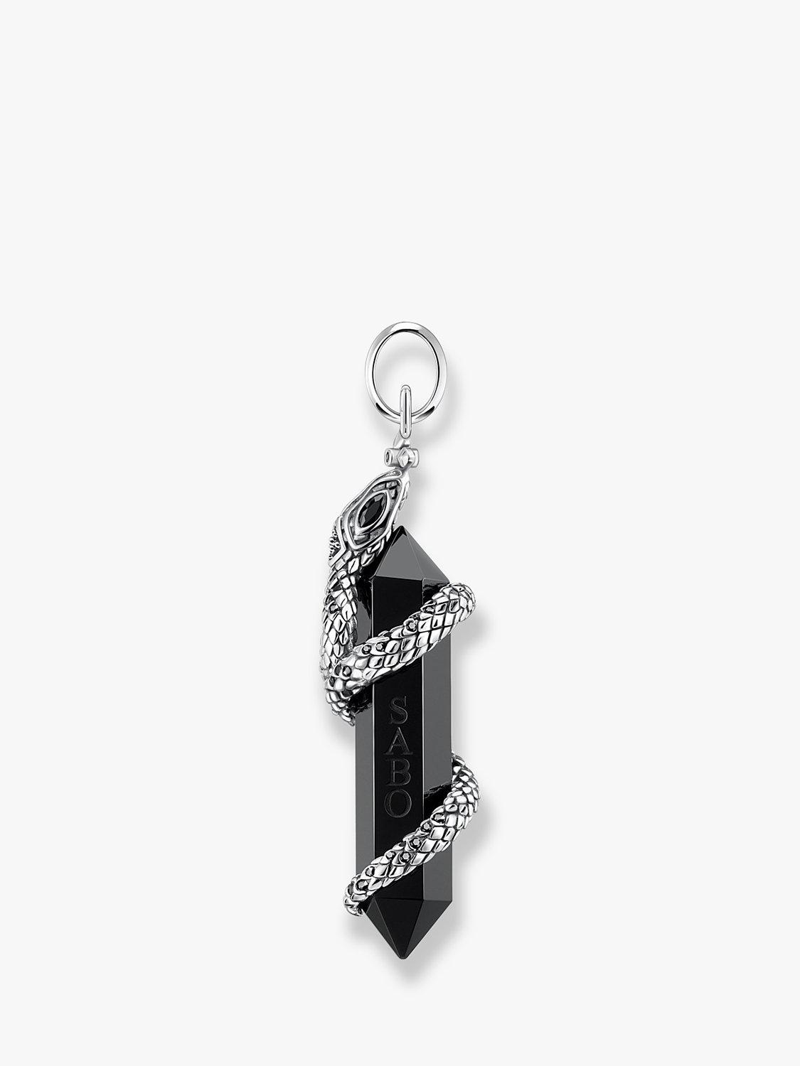 Product image 2 of 5, which shows THOMAS SABO Mystic Snake Onyx Pendant, Silver
