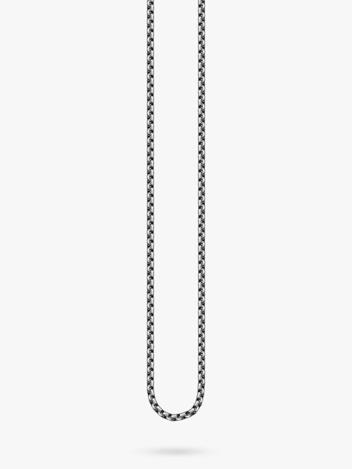 Product image 1 of 3, which shows THOMAS SABO Men's Venetian Chain Necklace, Silver