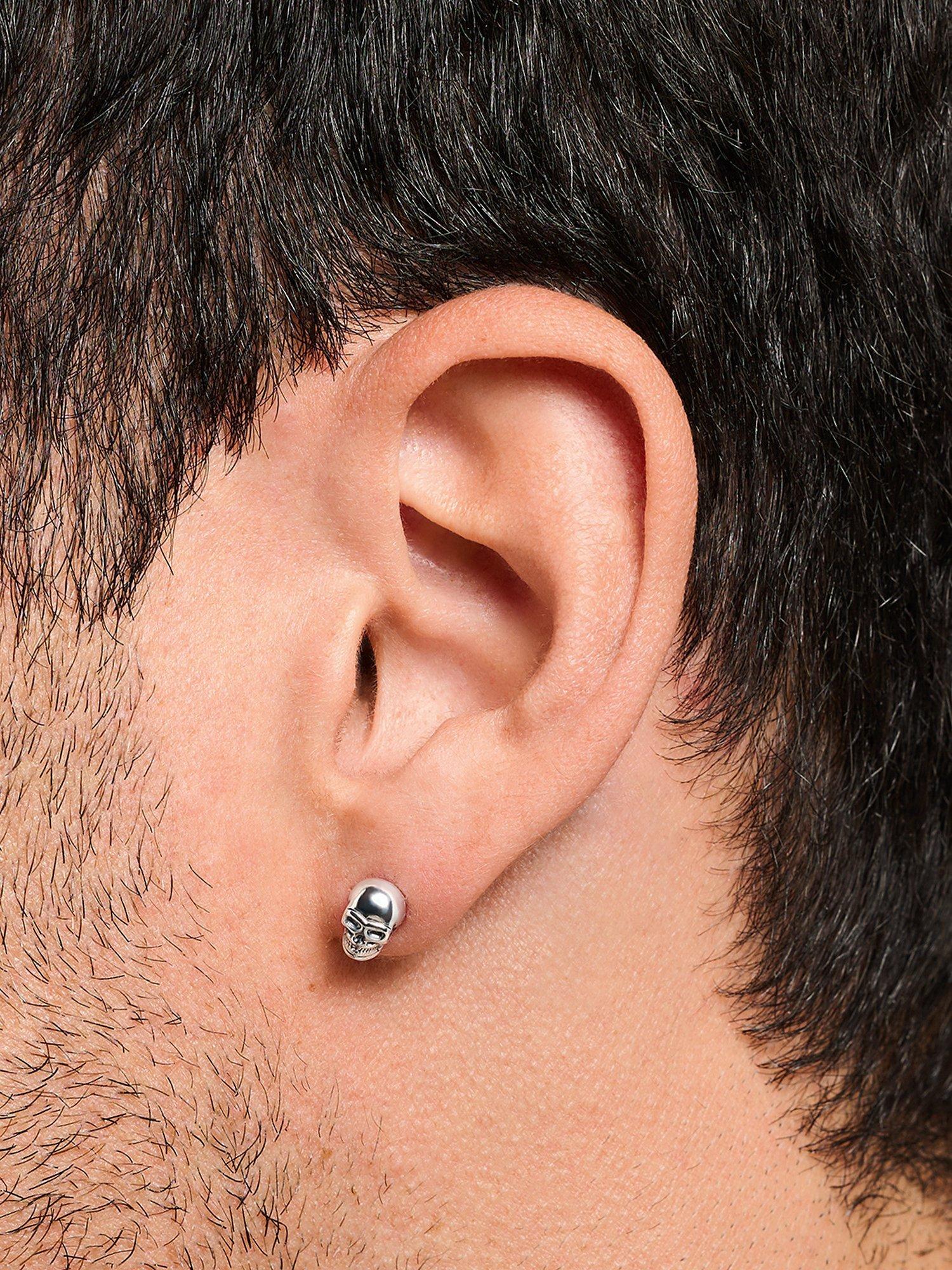 Product image 3 of 4, which shows THOMAS SABO Skull Stud Earrings, Silver