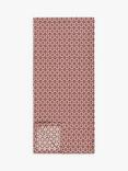 John Lewis Lisbon Cotton Table Runner, 200cm, Oxblood