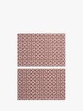 John Lewis Lisbon Cotton Placemats, Set of 2, Oxblood