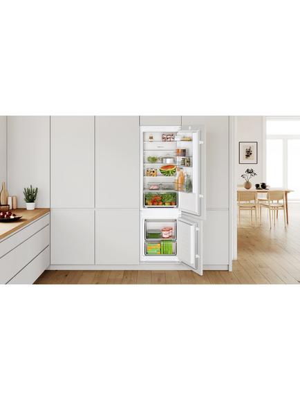 Bosch Series 2 KIV87NSE0G Integrated 70/30 Fridge Freezer, White - view 2, White
