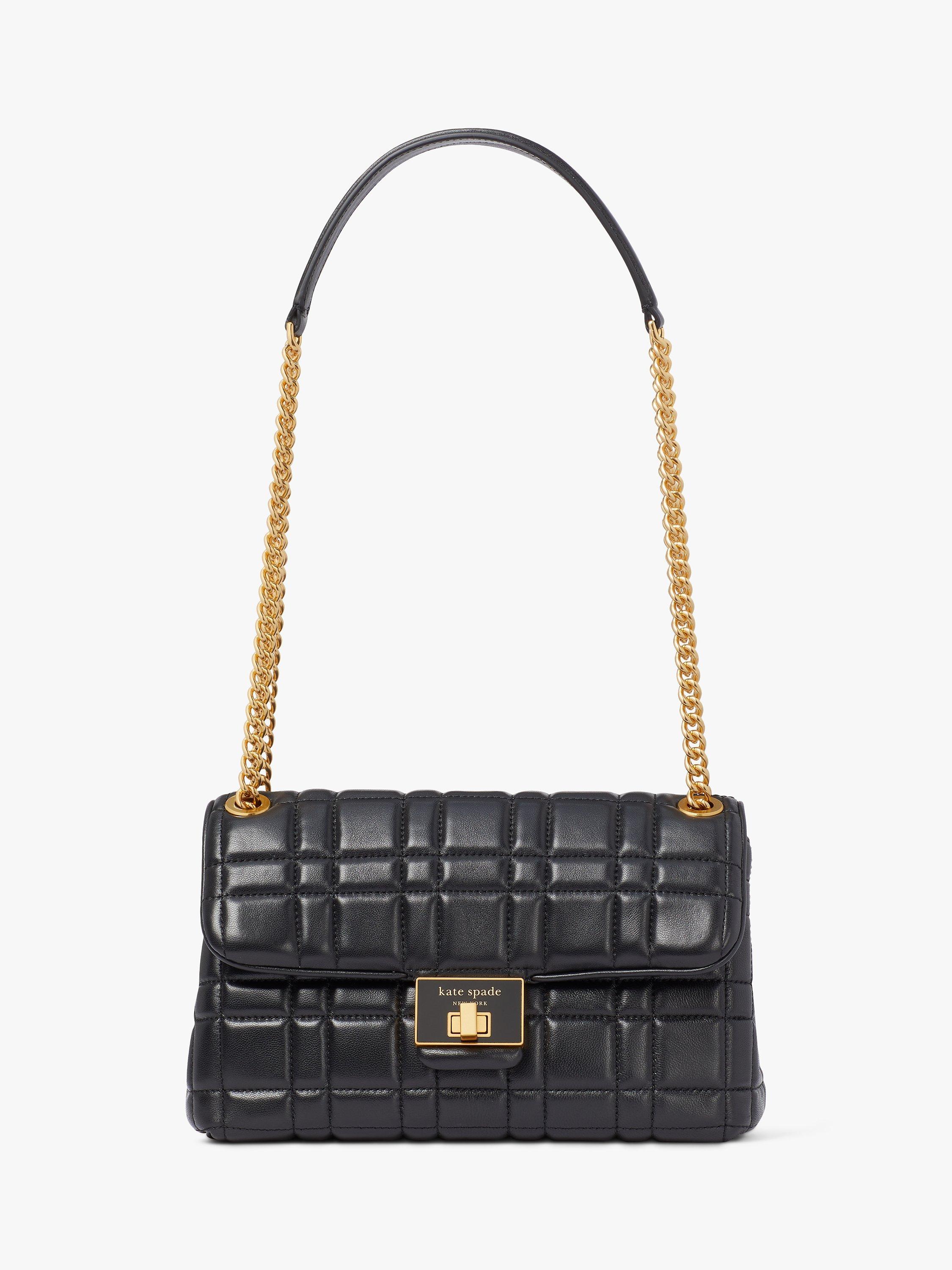 kate spade new york Evelyn Quilted Shoulder Bag, Black