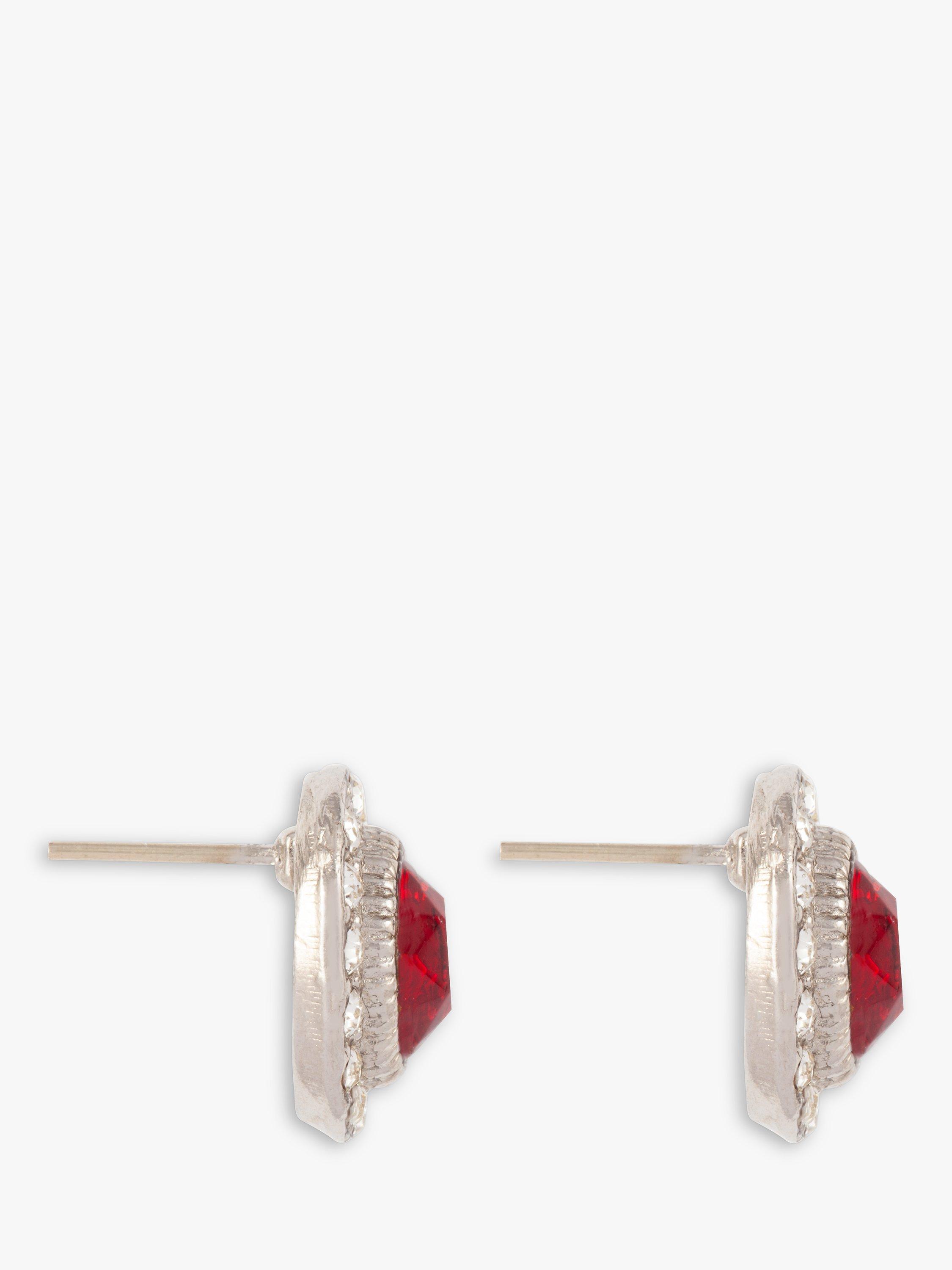 Product image 2 of 2, which shows Susan Caplan Pre-Loved Rediscovered Collection Swarovski Crystal Cluster Stud Earrings, Dated Circa 1990s