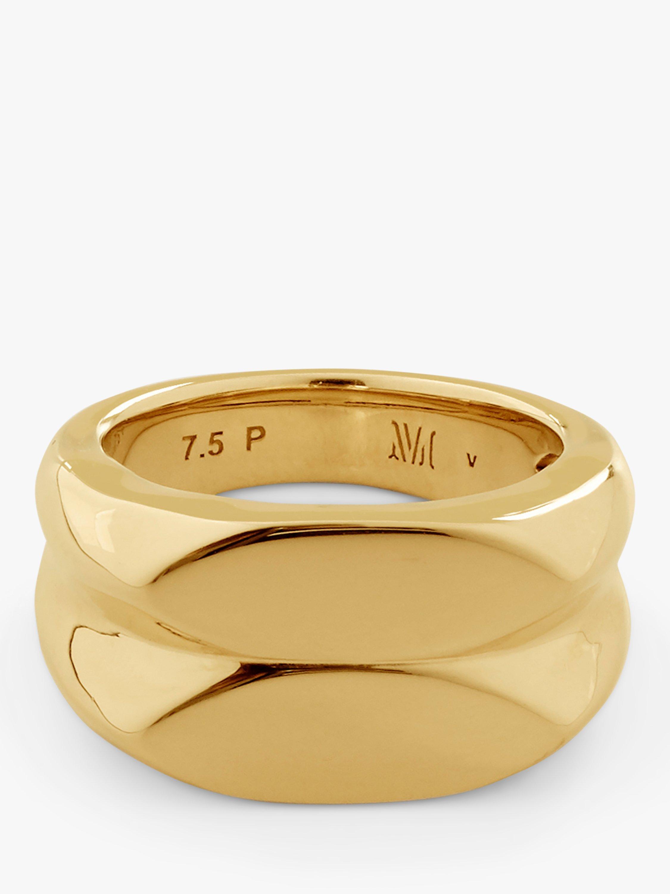 Product image 2 of 4, which shows Monica Vinader Havana Double Ring, Gold