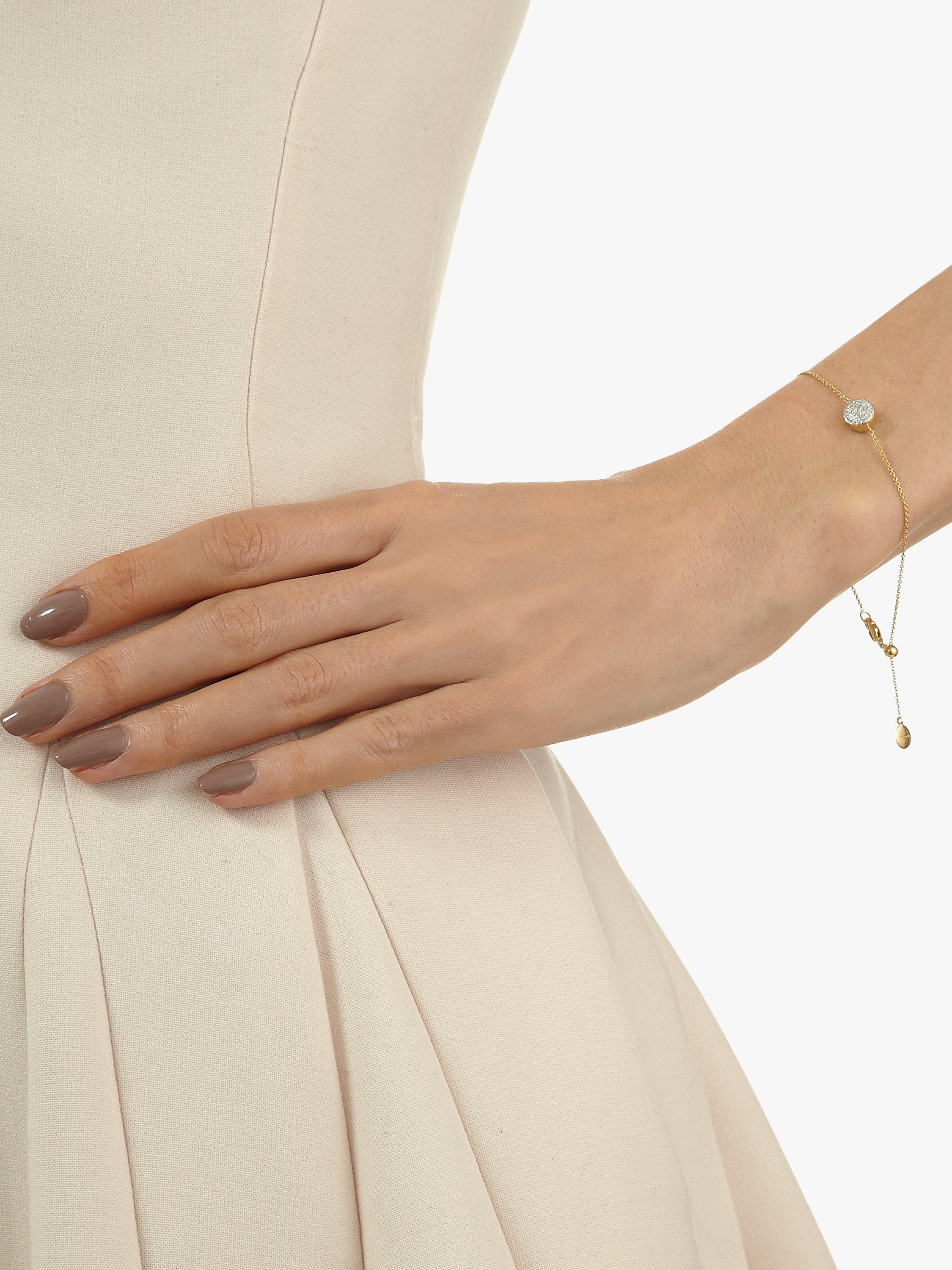 Product image 2 of 3, which shows Monica Vinader Fiji Diamond Bracelet, Gold