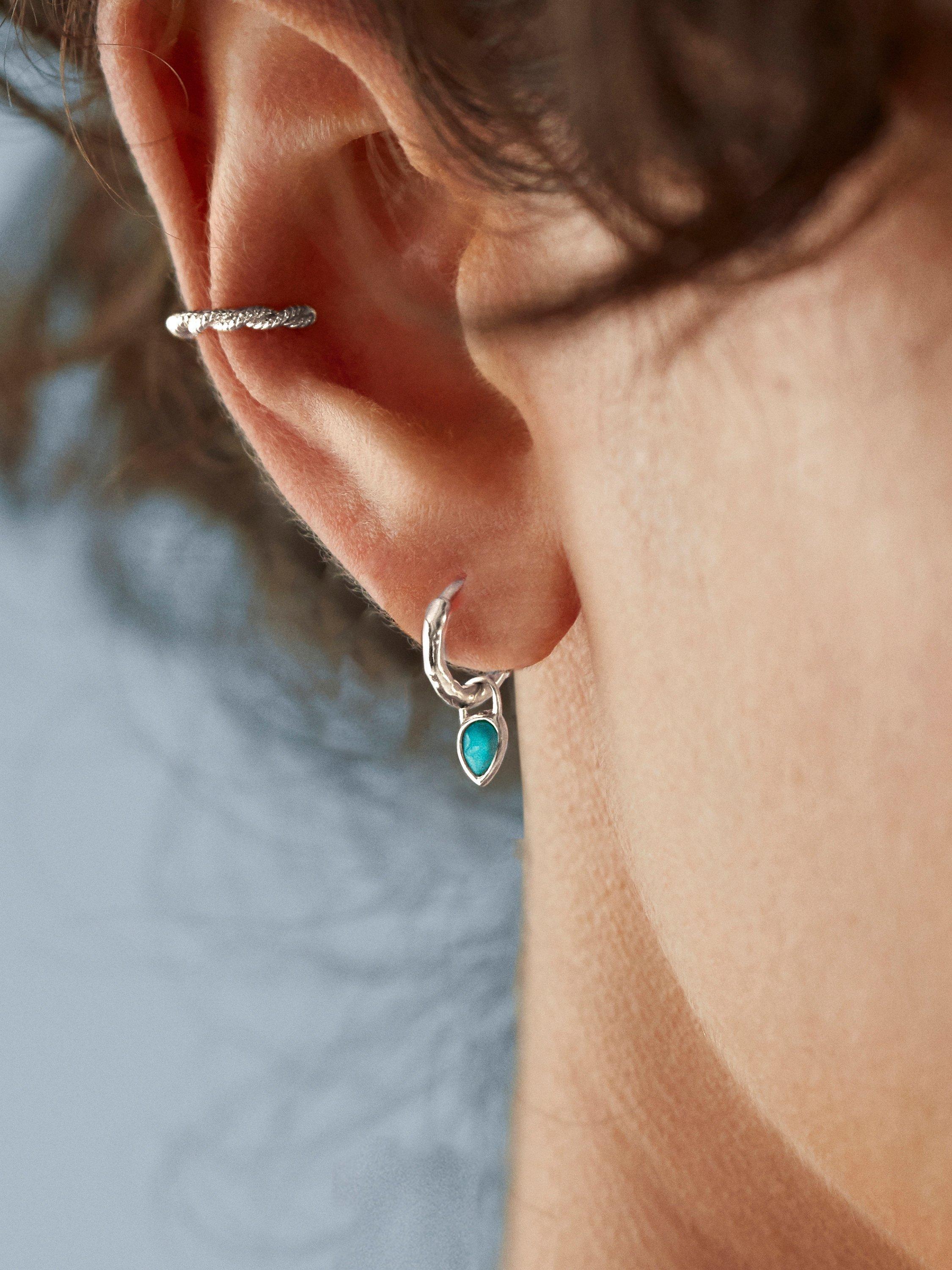 Product image 3 of 4, which shows Monica Vinader Corda Ear Cuff, Silver