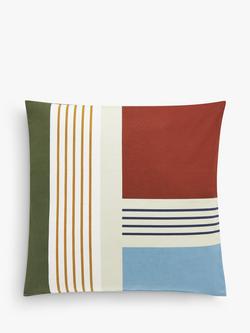John Lewis Lisbon Stripe Indoor/Outdoor Cushion, Multi, Multi