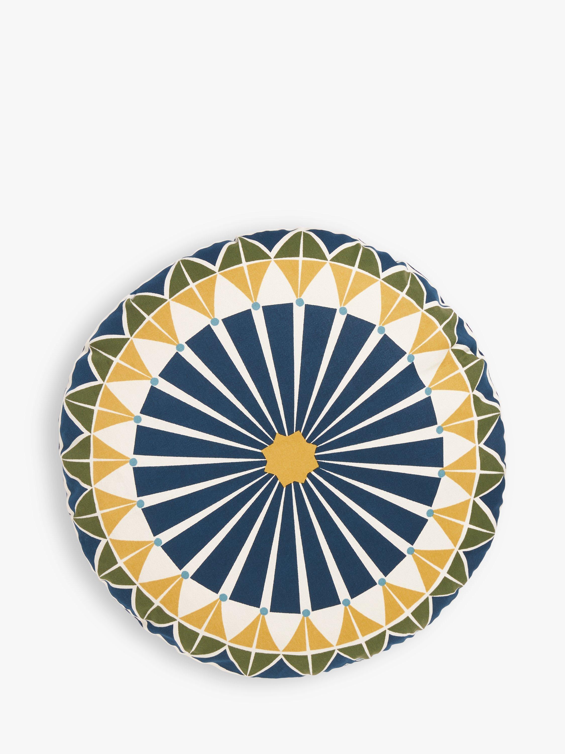 John Lewis Geo Indoor/Outdoor Round Cushion, Multi