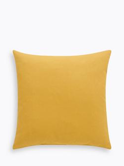 John Lewis Check Board Cushion - view 2, Buttercup