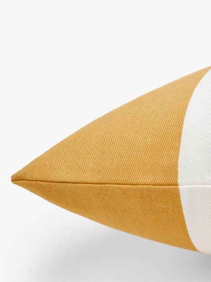 John Lewis Bold Stripe Indoor/Outdoor Cushion - view 2, Buttercup