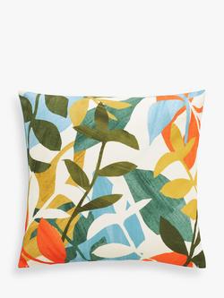 John Lewis Leaf Indoor/Outdoor Cushion, Multi, Multi