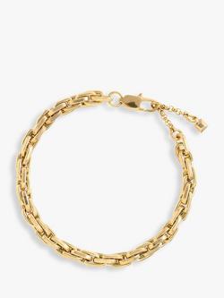 Orelia LUXE Interlocking Chain Bracelet, Gold, Gold