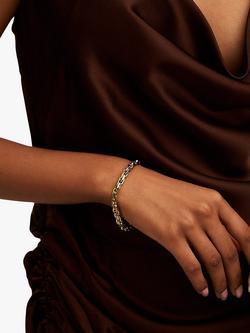 Orelia LUXE Interlocking Chain Bracelet, Gold - view 2, Gold