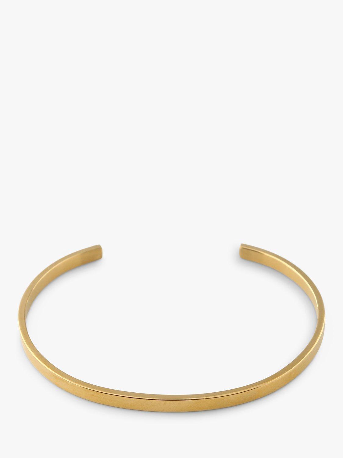 Product image 1 of 1, which shows Orelia & Joe Simple Metal Cuff Bracelet, Gold