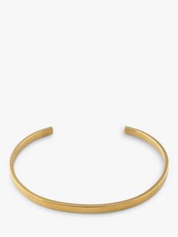 Orelia & Joe Simple Metal Cuff Bracelet, Gold, Gold