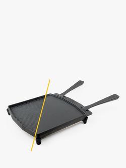 Ooni Outdoor Oven Dual Sided Cast Iron Grizzler Plate & Stainless Steel Trivet - view 2, Black
