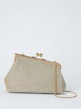 John Lewis Asymmetrical Clutch Bag, Gold