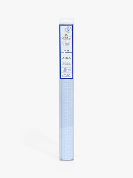 DMC 14 Count Aida Needlework Fabric - view 2, White