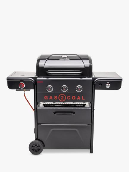 Char-Broil Gas2Coal Special Edition 3-Burner Gas & Charcoal Hybrid BBQ, Black