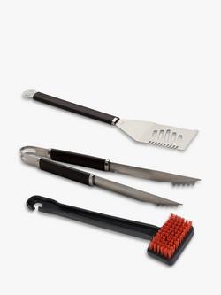 Char-Broil Beginner's BBQ Utensil Set, 3 Piece, Black Black