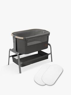 Maxi-Cosi Iora Bedside Crib & Bedsheets Bundle, Graphite