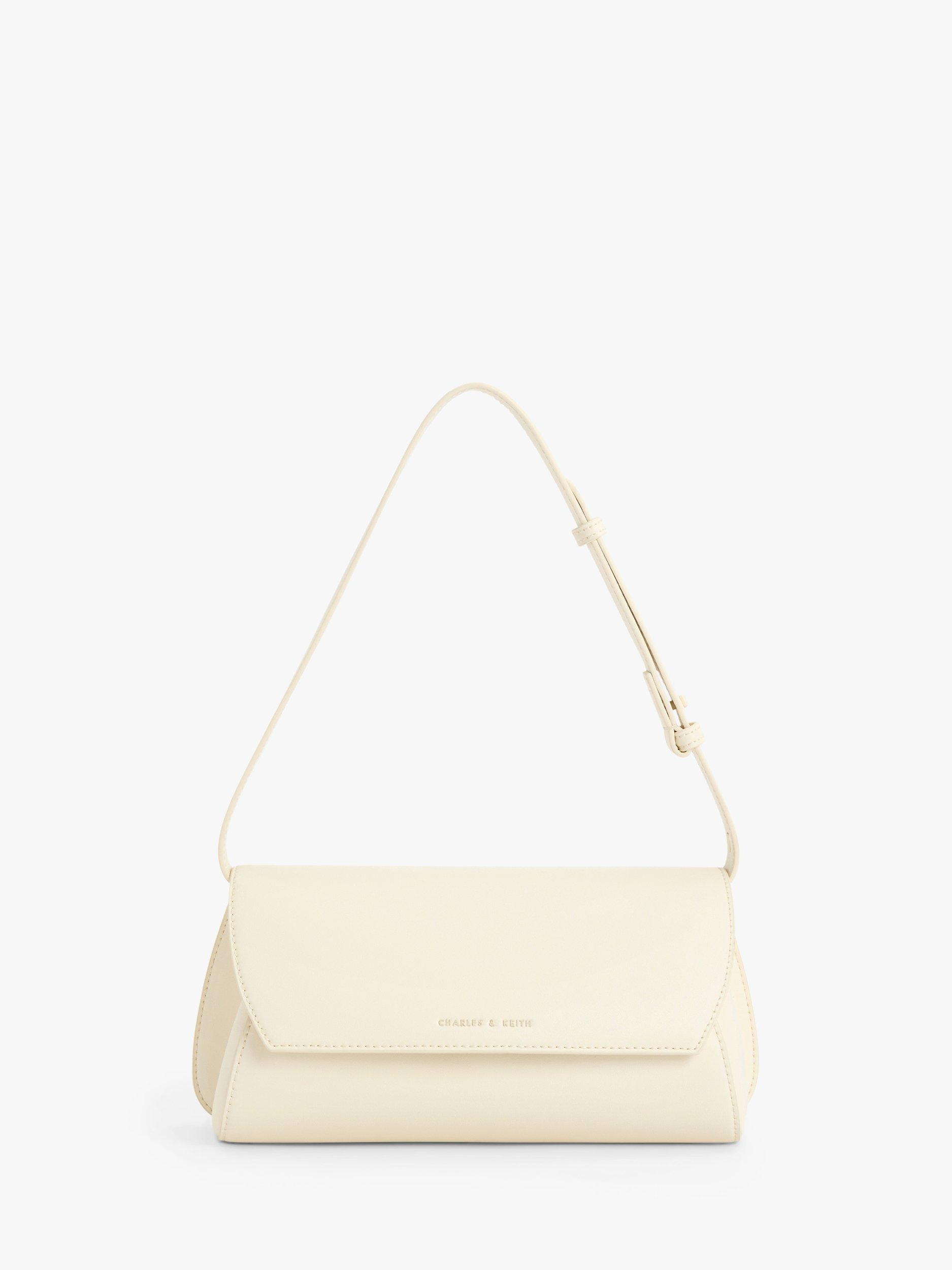 CHARLES & KEITH Cassiopeia Shoulder Bag, Cream
