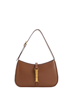 CHARLES & KEITH Cesia Shoulder Bag, Chocolate