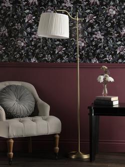 Laura Ashley Hemsley Task Floor Lamp, Gold - view 2, Gold